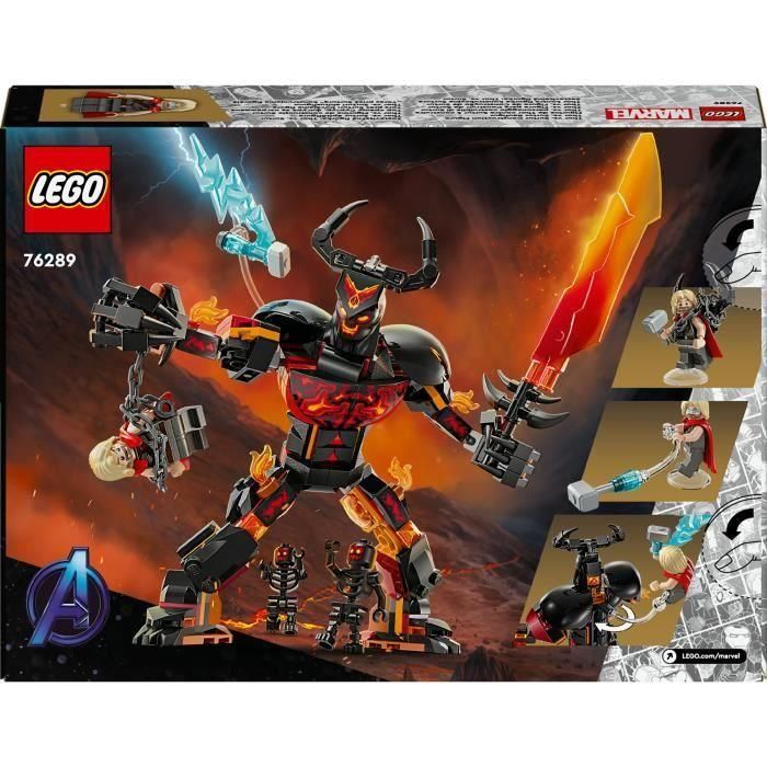 LEGO 76289 Minifigura para construir Thor vs. Surtur, Set de Superhéroe Marvel 5 LEGO 76289 Minifigura para construir Thor vs. Surtur, Set de Superhéroe Marvel 5