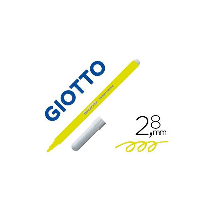 Giotto Rotulador Turbo Color Amarillo Caja 12 Ud