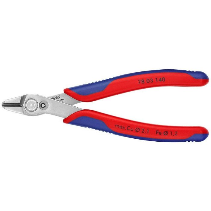 Knipex 77 02 140 Electronic Super Knips XL, Alicate Diagonal de Corte de Precisión, Acero, 140mm
