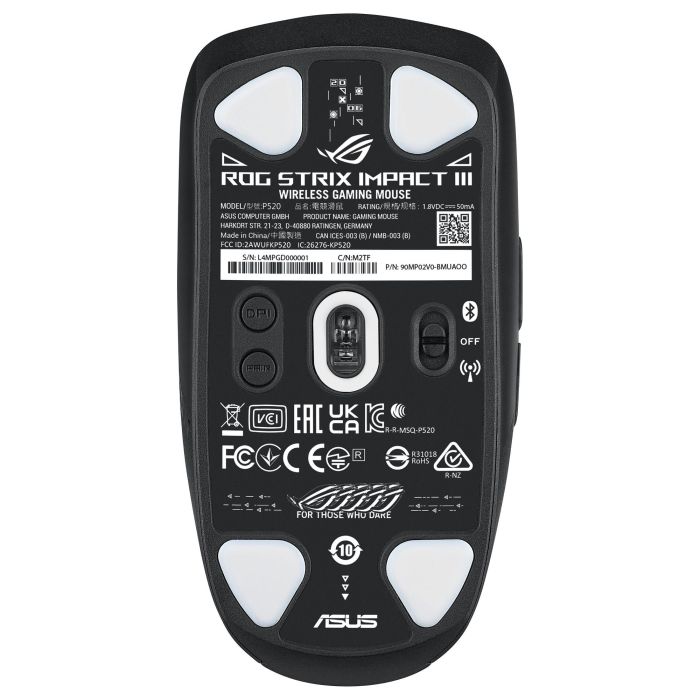 ASUS Ratón Gaming Inalámbrico ROG STRIX IMPACT III Óptico 36000 DPI Negro 1