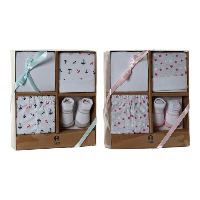 Bebe Baby DKD Home Decor 28 x 7 x 24 cm Set de 4 (2 Unidades) 1