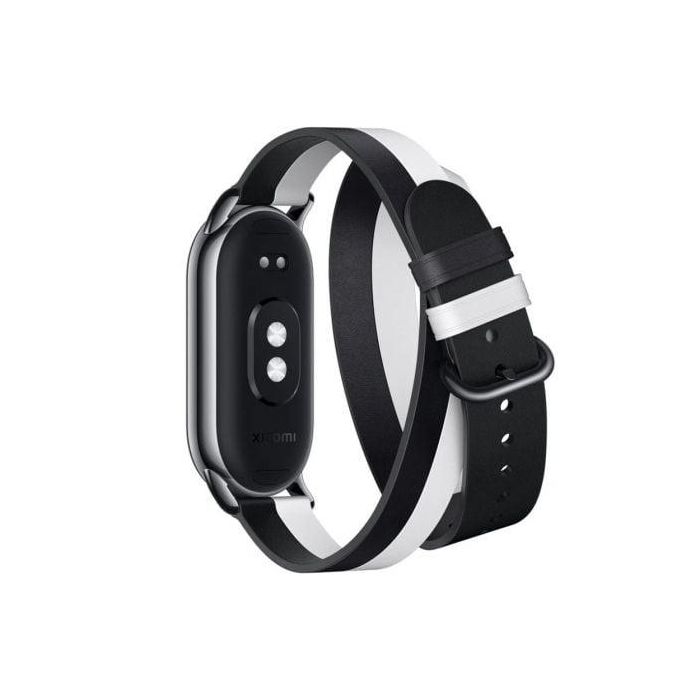 Correa Original para Pulsera Xiaomi Mi Smart Band 8 Double Wrap Strap/ Blanco y Negro 2