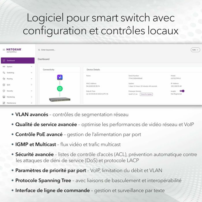 Switch Netgear GS728TXUP-300EUS 4