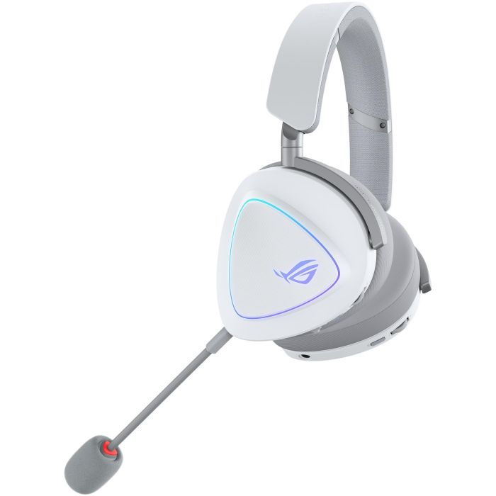 ASUS ROG Delta II Auriculares Gaming Inalámbricos/Alámbricos USB-C con Micrófono Extraíble y Luz RGB, Blanco 1