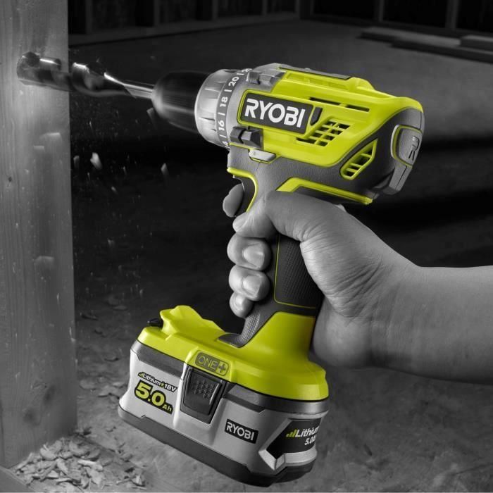 Taladro / destornillador inalámbrico RYOBI - 18V 2Ah 5 Taladro / destornillador inalámbrico RYOBI - 18V 2Ah 5