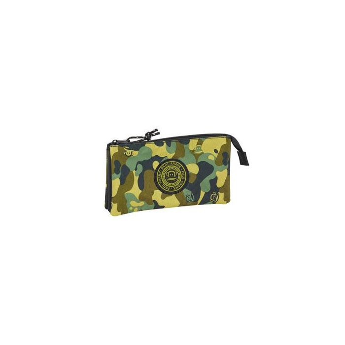 Bolso Escolar Safta Portatodo Paul Frank Camo Triple 220x120x30 mm