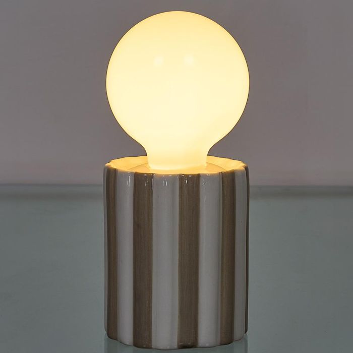 Lámpara Cerámica Taupé Home Deco Factory 2