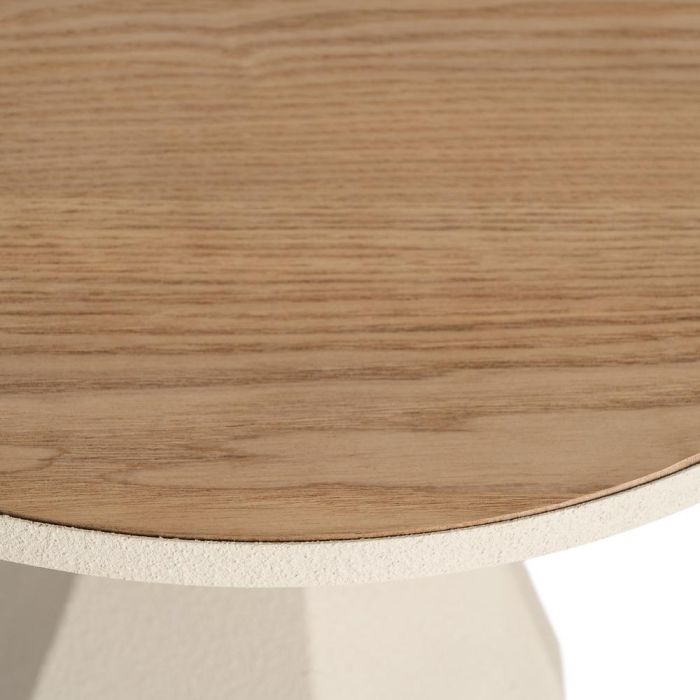 Mesita Crema Metal 50 X 50 X 50 cm