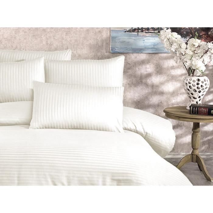 Juego de Cama ASI8683342999304 - 1 Funda Nórdica 220x240 cm + 2 Fundas Almohada 60x60 cm - Algodón/Poliéster Crema 3