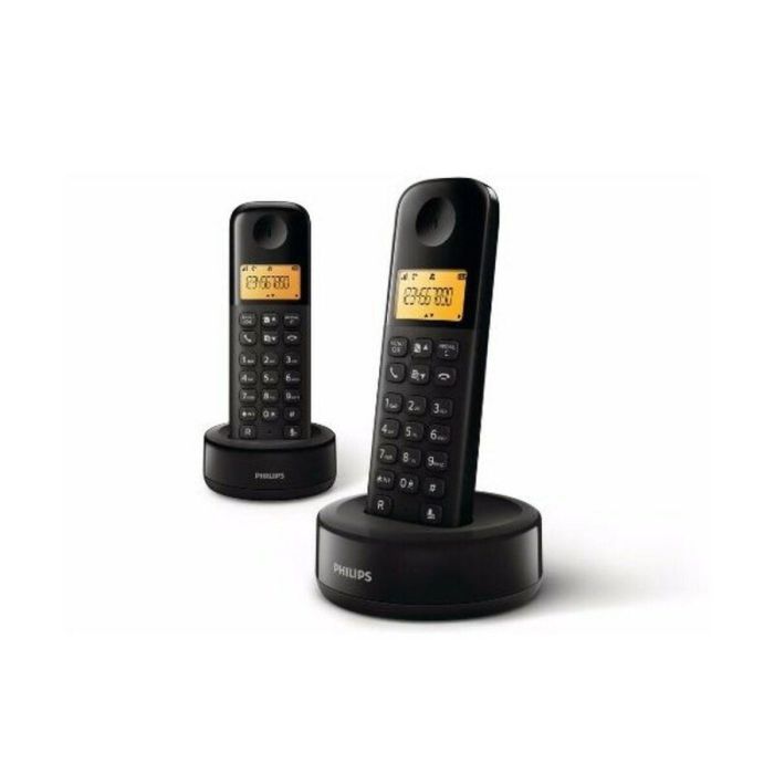 Teléfono Inalámbrico Philips D1602B/34 1,6" 300 mAh GAP Negro