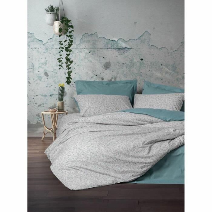 Juego de Cama Menta 100% Algodón, Funda Nórdica 220x240 cm y 2 Fundas Almohada 60x60 cm - ASI8684283035656