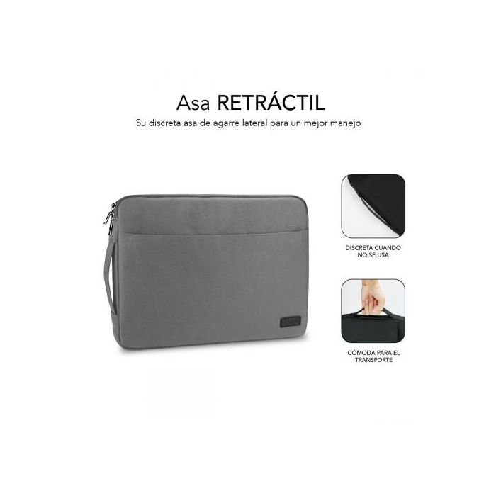SUBBLIM Maletin Urban Laptop Sleeve 15,6" Grey 2 SUBBLIM Maletin Urban Laptop Sleeve 15,6" Grey 2