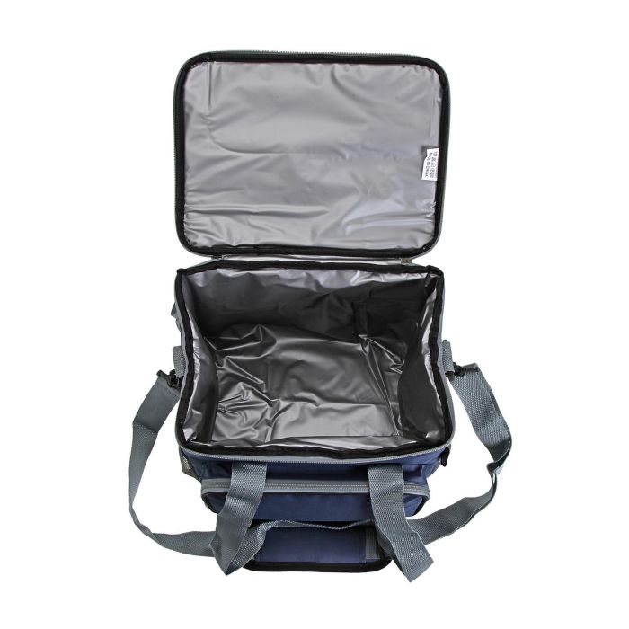 Fiambrera Isotérmica Versa 16L Gris y Azul 32x24x26 cm (2 Unidades) 2 Fiambrera Isotérmica Versa 16L Gris y Azul 32x24x26 cm (2 Unidades) 2