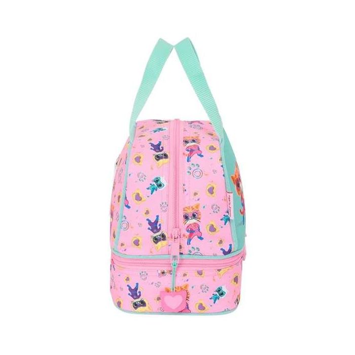 Portameriendas SuperKitties Rosa Turquesa 20 x 20 x 15 cm 2 Portameriendas SuperKitties Rosa Turquesa 20 x 20 x 15 cm 2