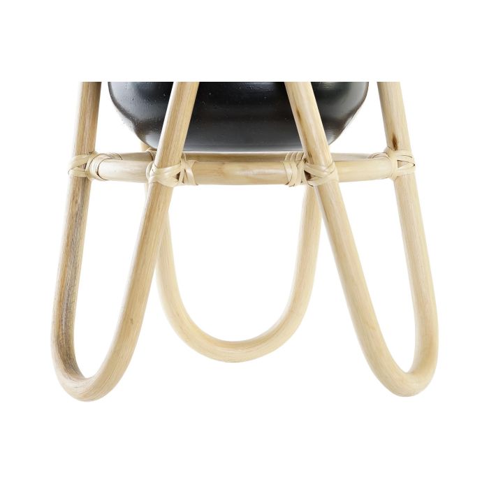 Macetero Colonial DKD Home Decor Natural Negro 26 x 40 x 26 cm 1 Macetero Colonial DKD Home Decor Natural Negro 26 x 40 x 26 cm 1