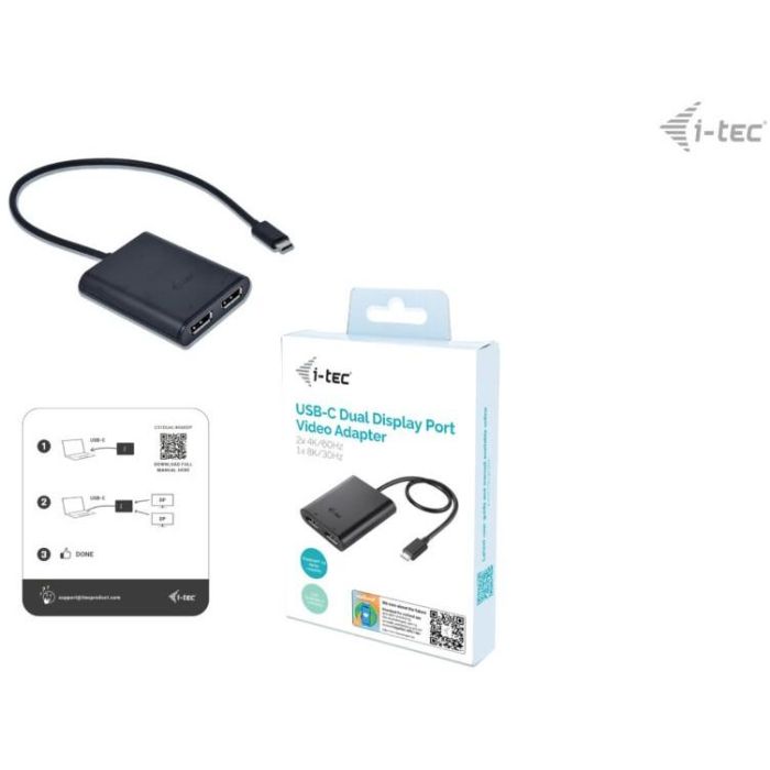 Adaptador Thunderbolt a USB-C i-Tec C31DUAL4K60DP 4