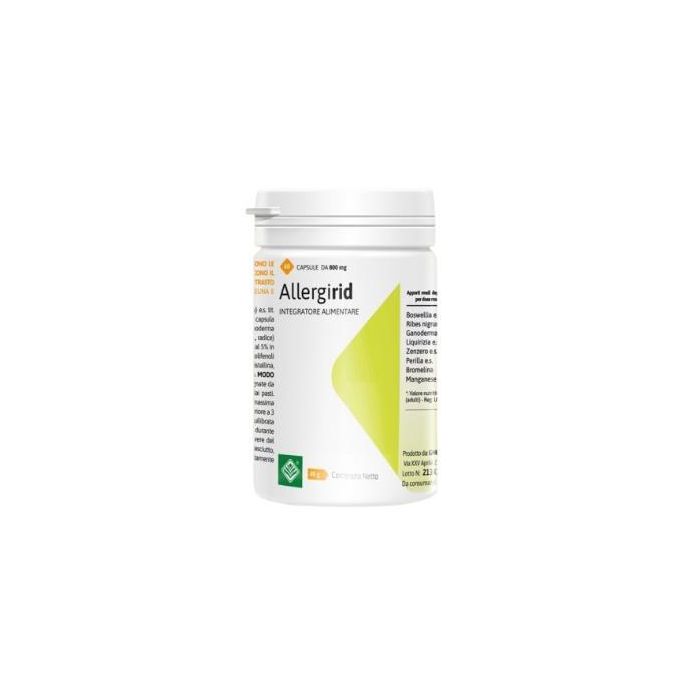 GHEOS Allergirid 800mg 60 Cápsulas con Reishi, Perilla, Grosella y Regaliz para el Bienestar de Nariz y Garganta