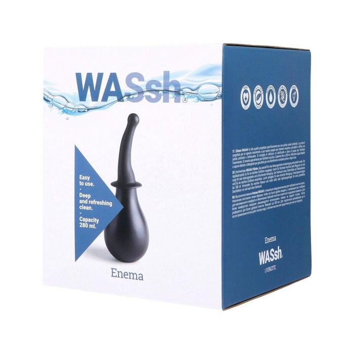 Lavativa Con Tapón Anal Expandible Virgite Negro 280 ml 3 Lavativa Con Tapón Anal Expandible Virgite Negro 280 ml 3