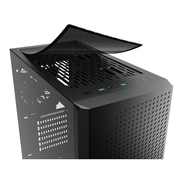 Sharkoon VS9 RGB Midi Tower Negro PC Caja con Ventana y RGB para ATX, micro ATX, Mini-ITX