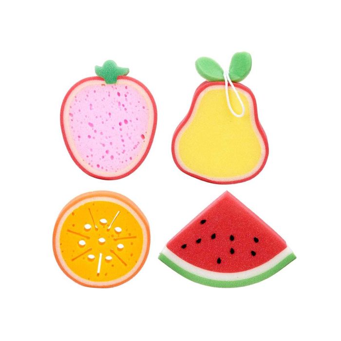 Berilo Esponja de Baño con Diseño de Frutas Surtidas, Plástico, 18x20x4 cm, Colores Aleatorios (24 Unidades) 1 Berilo Esponja de Baño con Diseño de Frutas Surtidas, Plástico, 18x20x4 cm, Colores Aleatorios (24 Unidades) 1