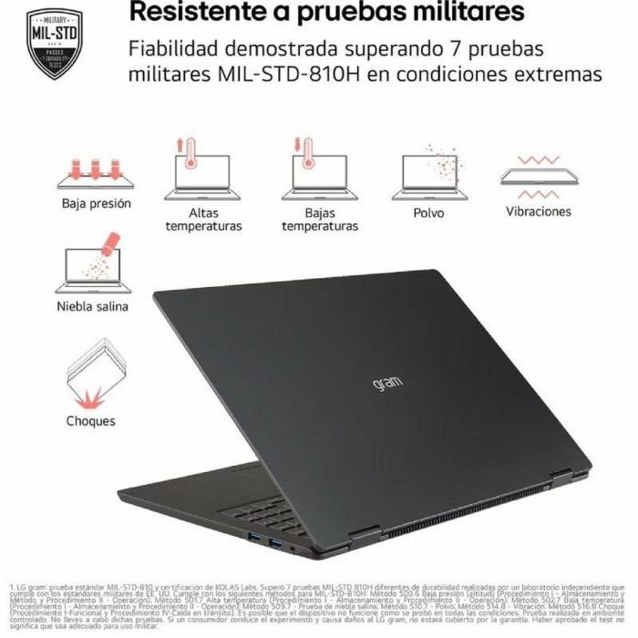 LG 14ZD90T Gram Portátil 14" WUXGA DCI-P3 Antirreflejos Intel Core Ultra 7 255H 16GB RAM 1TB SSD AI FreeDOS Negro 15 LG 14ZD90T Gram Portátil 14" WUXGA DCI-P3 Antirreflejos Intel Core Ultra 7 255H 16GB RAM 1TB SSD AI FreeDOS Negro 15