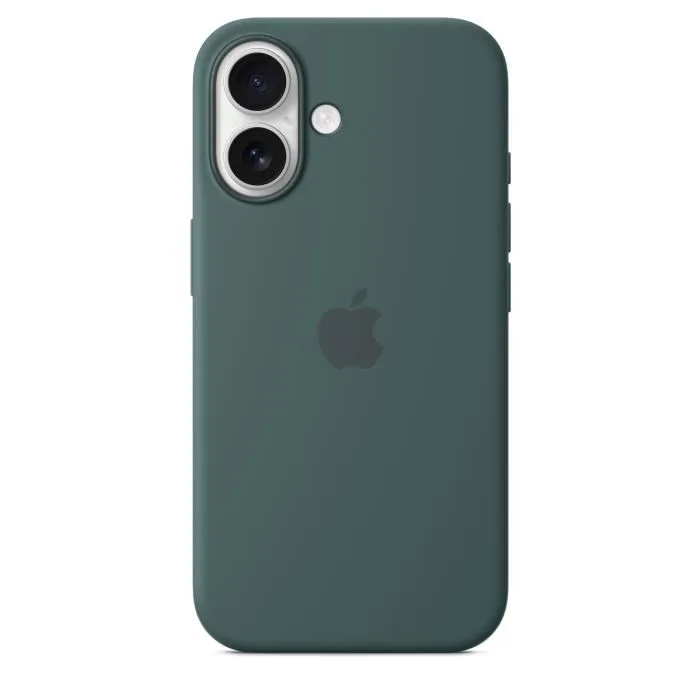 Apple iPhone 16 Funda de Silicona con MagSafe Verde Lago 3