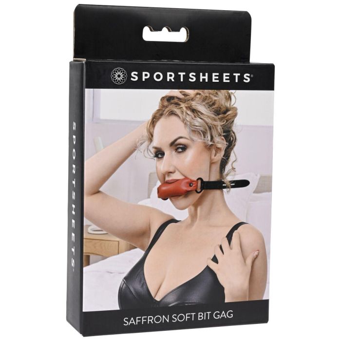 Mordaza Sportsheets Soft Negro/Rojo 2