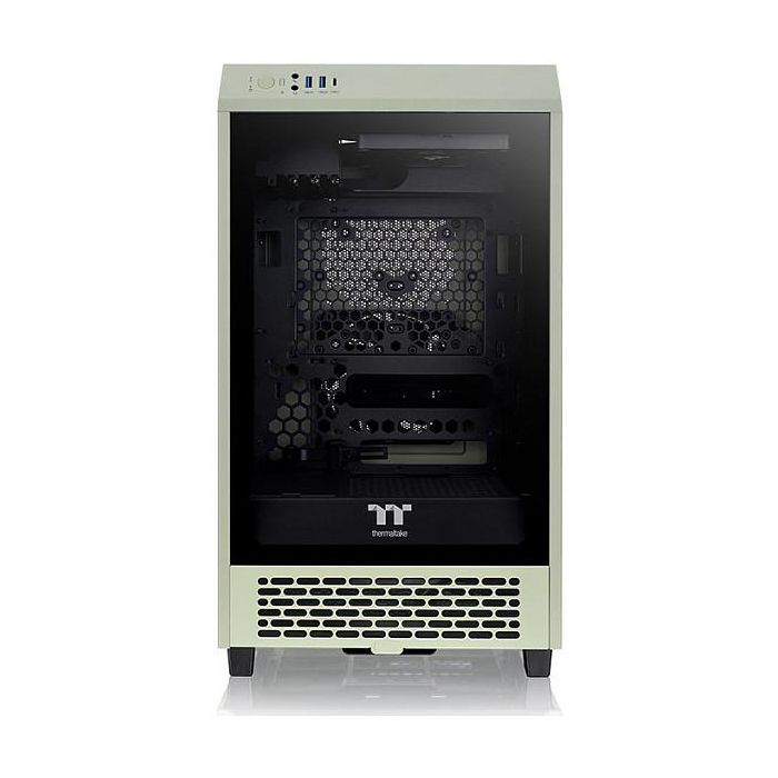 Thermaltake The Tower 200 Mini Tower Verde PC Gaming 20cm Verde PC Gaming con Ventana de Vidrio Templado