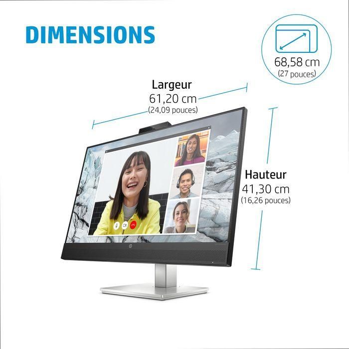 HP E27m G4 Monitor de Conferencias QHD USB-C Certificado Zoom, Webcam 5MP, Altavoces Frontales, Micrófonos Duales, Carga Portátil 65W 10 HP E27m G4 Monitor de Conferencias QHD USB-C Certificado Zoom, Webcam 5MP, Altavoces Frontales, Micrófonos Duales, Carga Portátil 65W 10