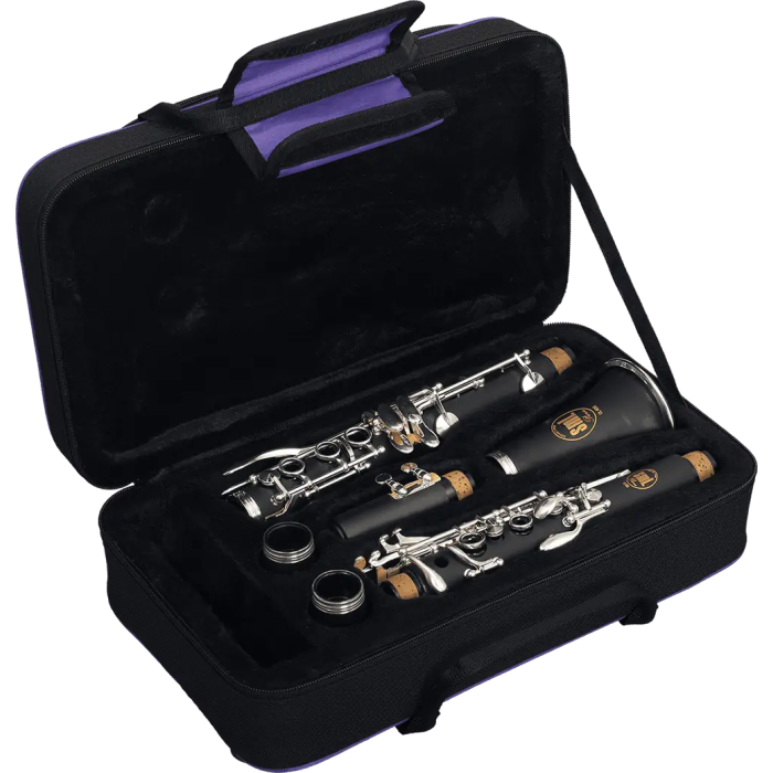 SML Clarinete Sib CL400 Boehm ABS Mecánica Alpaca Plateada 17 Llaves Con Estuche 2