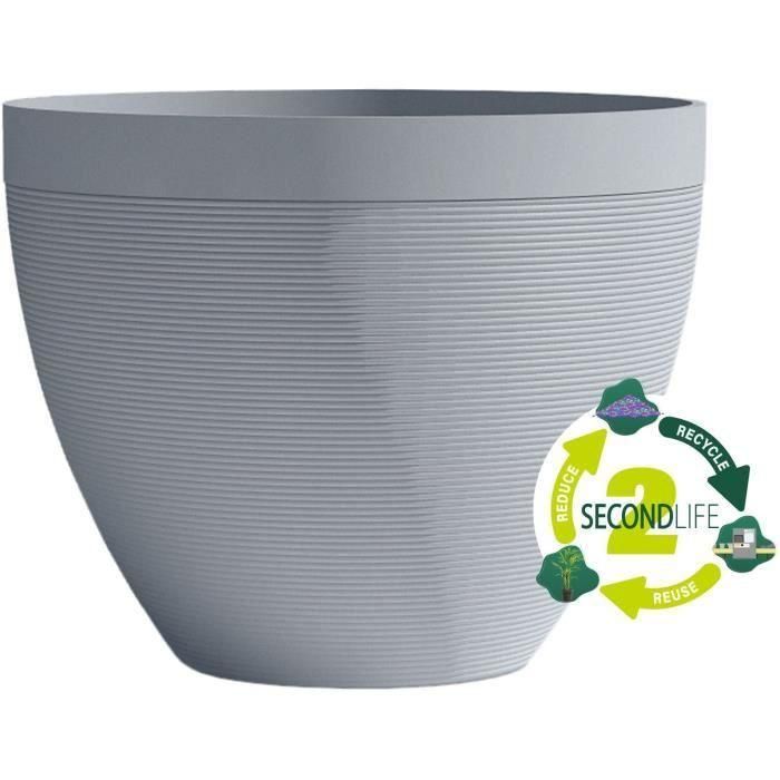 Maceta - GARDEN ID - Green Care Impact Azul-Gris - 50 x 41 cm - 10 años de garantía - 100% reciclado - Resistente a los rayos UV y a las heladas 1 Maceta - GARDEN ID - Green Care Impact Azul-Gris - 50 x 41 cm - 10 años de garantía - 100% reciclado - Resistente a los rayos UV y a las heladas 1