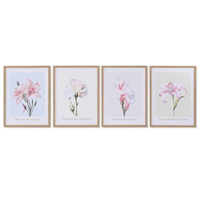 Cuadro Shabby DKD Home Decor Multicolor 1.8 x 40 x 30 cm (4 Unidades) Cuadro Shabby DKD Home Decor Multicolor 1.8 x 40 x 30 cm (4 Unidades)