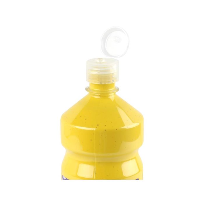 Tempera Liquida Liderpapel Escolar 1000 mL Amarillo 2