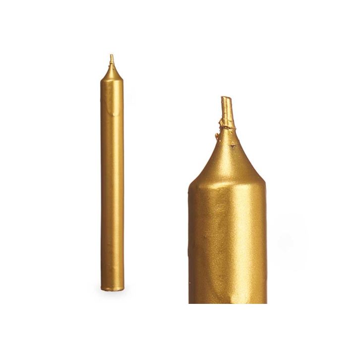 Set 8 Cirios Oro 20 Cm 8 Horas Acorde (12 Unidades) 1 Set 8 Cirios Oro 20 Cm 8 Horas Acorde (12 Unidades) 1