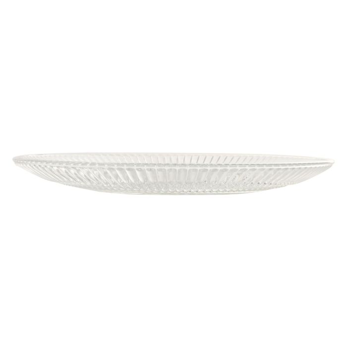 Plato Basicos DKD Home Decor Transparente 25 x 2.6 x 25 cm (4 Unidades) 3