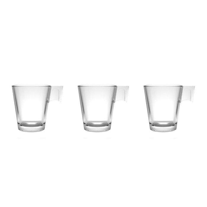 La Mediterranea Set de 3 Tazas de Café Napoli Liso 8 Cl (24 Cajas) 2 La Mediterranea Set de 3 Tazas de Café Napoli Liso 8 Cl (24 Cajas) 2