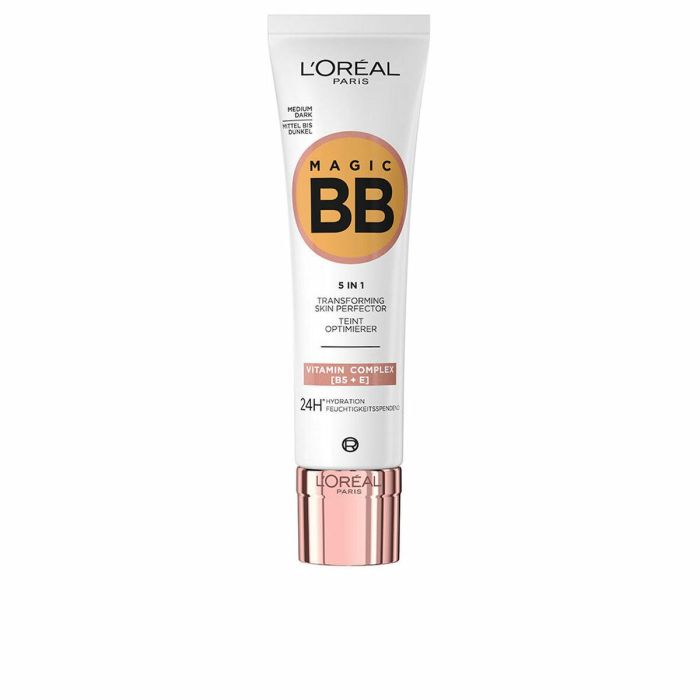 L'Oréal Paris F.I.L. Z70018990/1 MAGIC BB Cream SPF10 Tono Medium Dark 30ml | Base Maquillaje Hidratante, Protectora, Iluminadora, Unifica, Suaviza