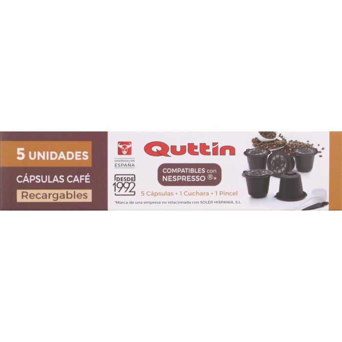 Set de 5 Cápsulas de Café Quttin con Accesorios (12 Cajas) 1 Set de 5 Cápsulas de Café Quttin con Accesorios (12 Cajas) 1