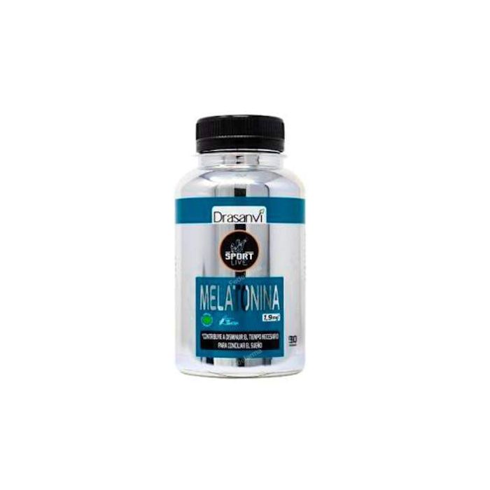 Sport Live Melatonina 1,9 mg, 90 Cápsulas. Complemento alimenticio para conciliar el sueño, sin gluten.