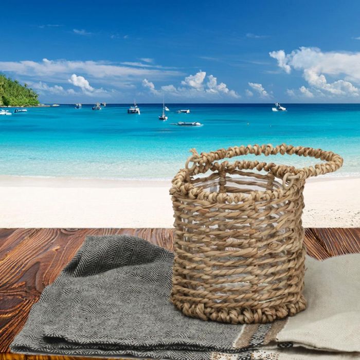 Portavelas Cesta Con Vidrio Day 1 Portavelas Cesta Con Vidrio Day 1