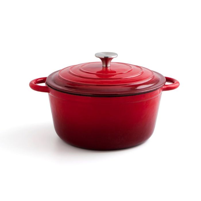 Cocotte Hierro Fundido Esmaltado Fierro Bidasoa 24 cm, 3,7 L (2 Unidades)