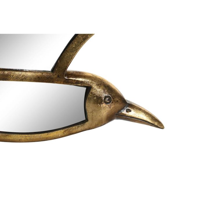 Figura Decorativa DKD Home Decor 32,5 x 3 x 28 cm Dorado Pájaro 2 Figura Decorativa DKD Home Decor 32,5 x 3 x 28 cm Dorado Pájaro 2