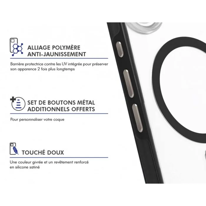 Force Case FC Air Xtrem Frost MagSafe para iPhone - Funda Reciclada Negra AABNO99745