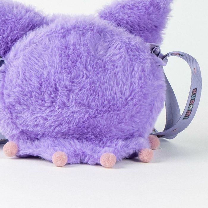 Cerdá Bolso de Peluche Hello Kitty Kuromi Morado para Niñas, Bandolera Infantil 17x14x4 cm, Edad Recomendada 3+ Años 1