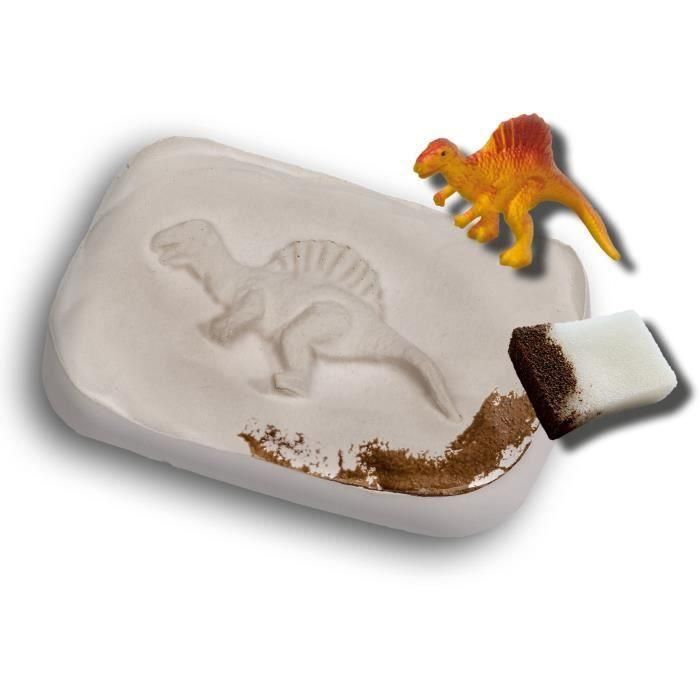 SES Creative Kit Fósiles de Dinosaurio para Excavar y Crear Huellas – Juego de Arqueología con Yeso, Plastilina y Pintura 4