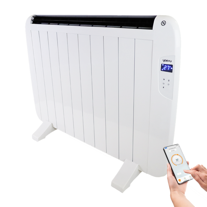 Yoevu Radiador Eléctrico Bajo Consumo con Control Inteligente y Mando a Distancia