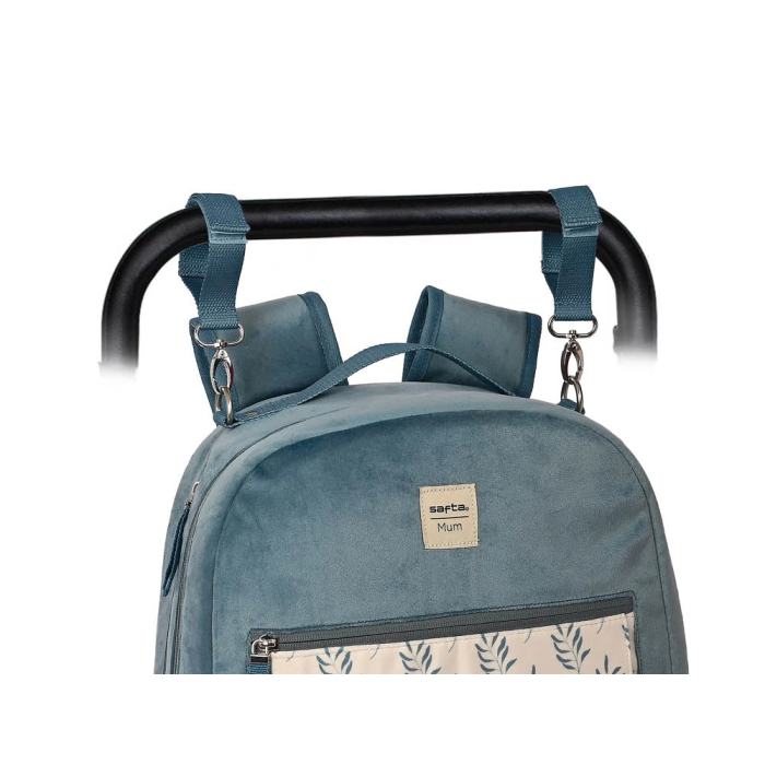 Safta Mochila Accesorios Bebe "Leaves" Verde Mar 4