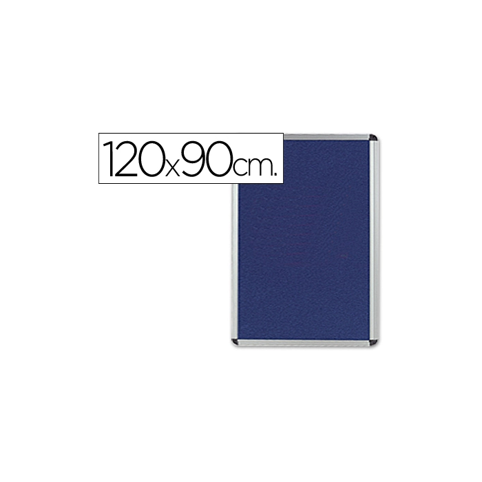 Q-connect Tablero de Anuncios Mural Grande de Fieltro Azul 120x90 cm para Uso Interior 0 Q-connect Tablero de Anuncios Mural Grande de Fieltro Azul 120x90 cm para Uso Interior 0