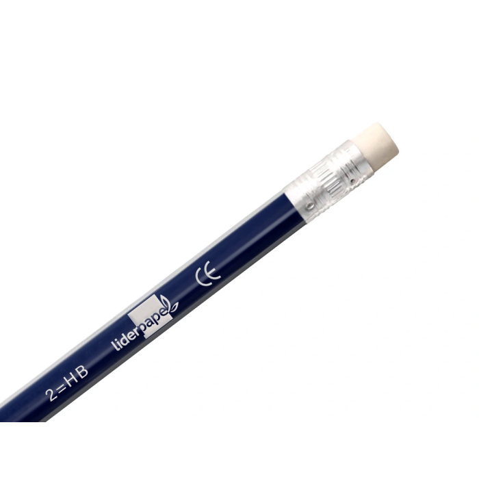 Liderpapel Lápices de Grafito Triangular con Goma HB (6 Unidades) 4