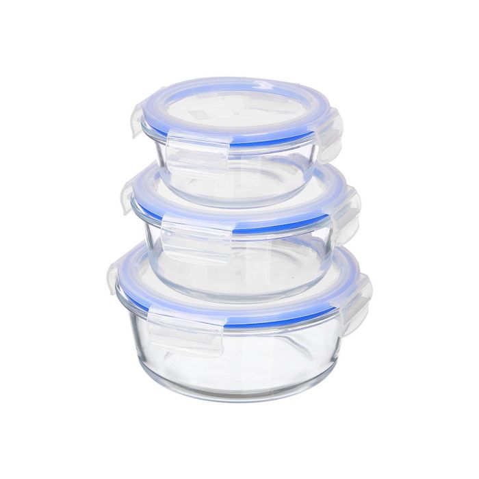 Set 3 Fiambreras Tapa Redonda Vivalto 17x17x11cm (Set de 8) 1 Set 3 Fiambreras Tapa Redonda Vivalto 17x17x11cm (Set de 8) 1